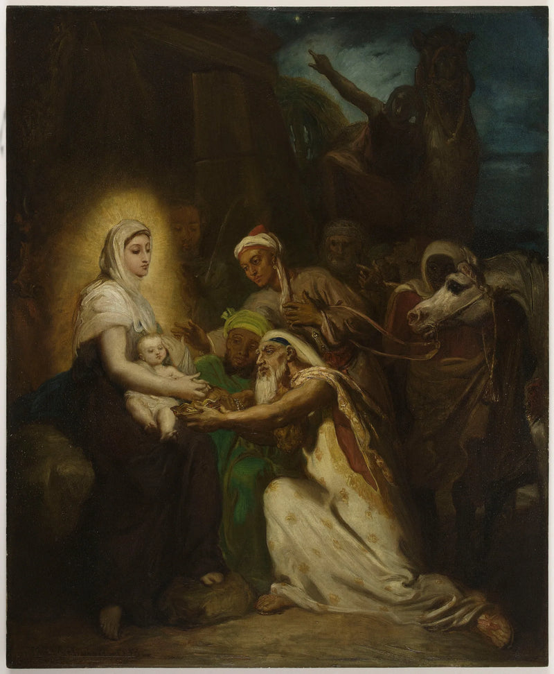 De vise mænds tilbedelse - Théodore Chassériau