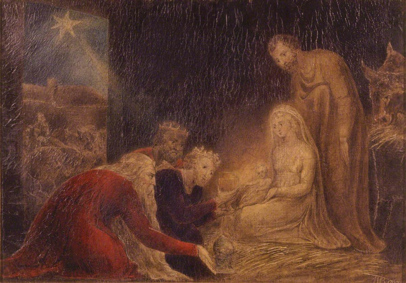 Hyrdningen af De Tre Konger - William Blake