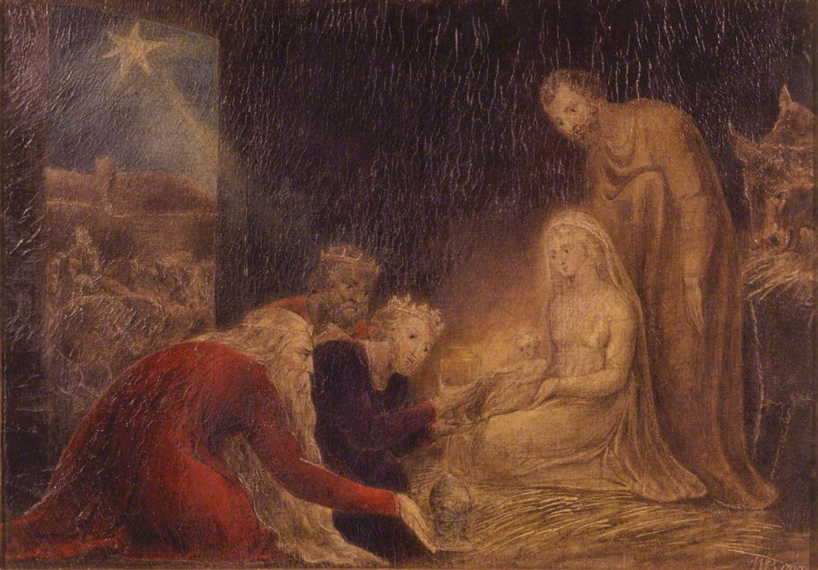 Hyrdningen af De Tre Konger - William Blake