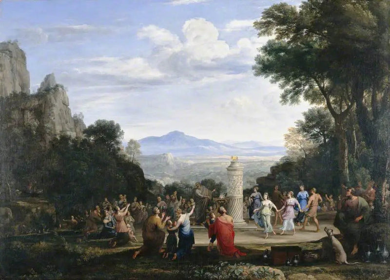 Tilbedelse af den gyldne kalv - Claude Lorrain
