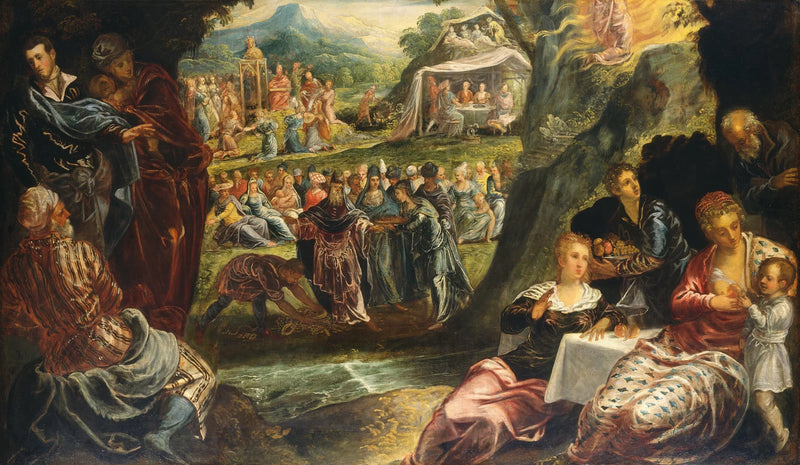 Tilbedelse af det gyldne kalv - Jacopo Tintoretto