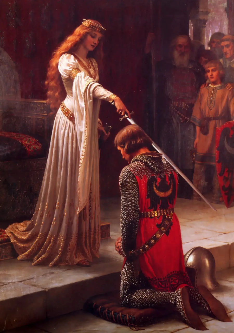 Ridderudnævnelsen - Edmund Blair Leighton