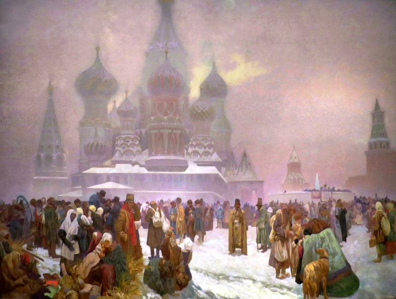 Befrielsen af de russiske bønder - Alphonse Mucha