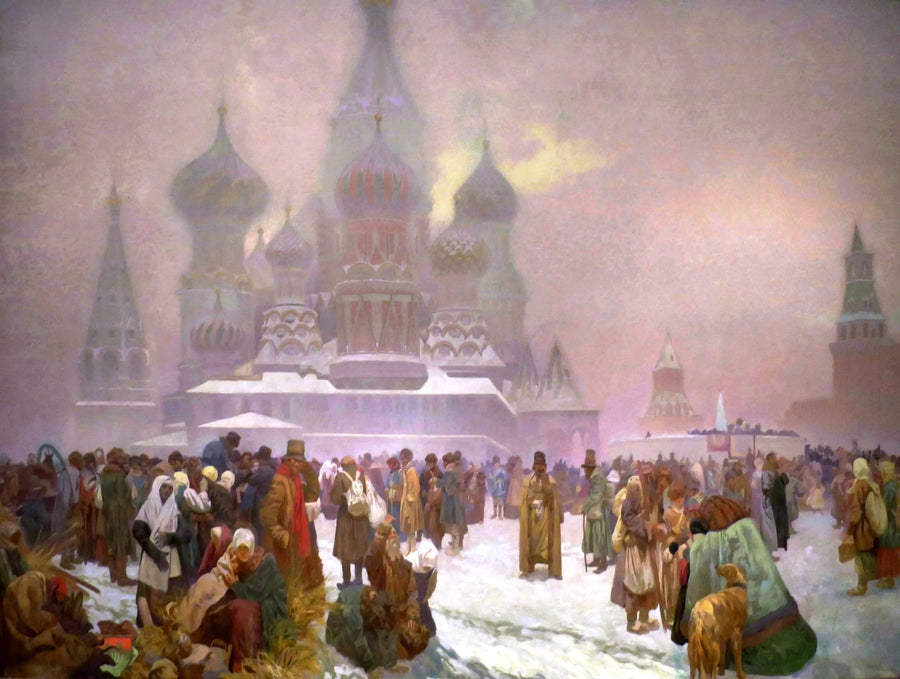 Befrielsen af de russiske bønder - Alphonse Mucha