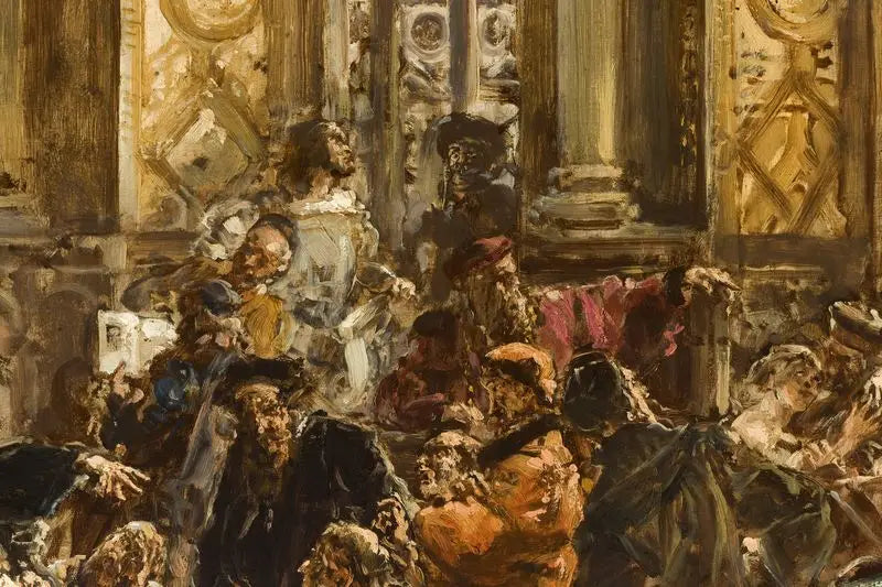 Den gyldne alder af litteraturen i det 16. århundrede, fra serien « Civilisationshistorie i Polen » - Jan Matejko