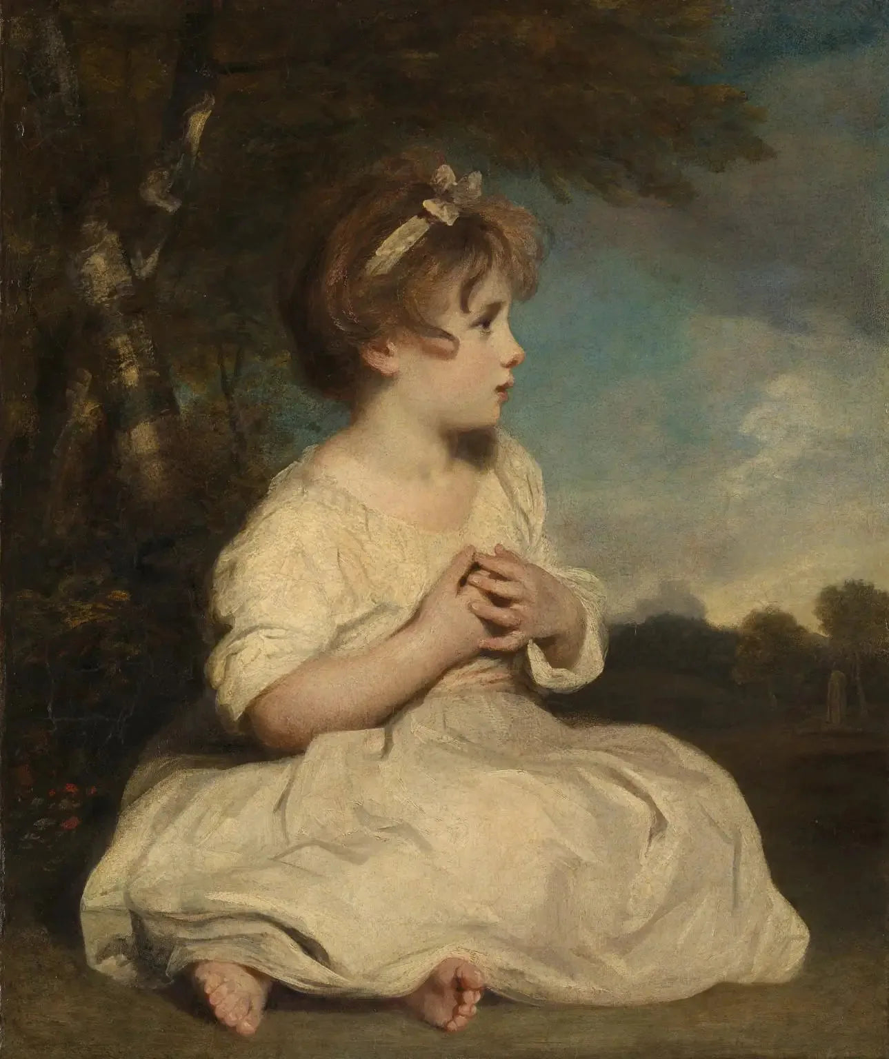 L'Âge de l'innocence - Joshua Reynolds image 1 tableau peint à l’huile sur toile