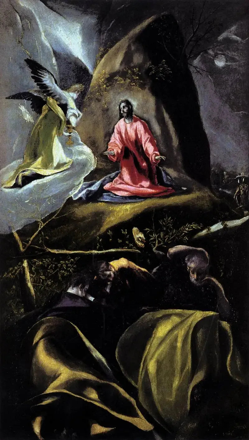 Agonien i oliventræets have. - El Greco