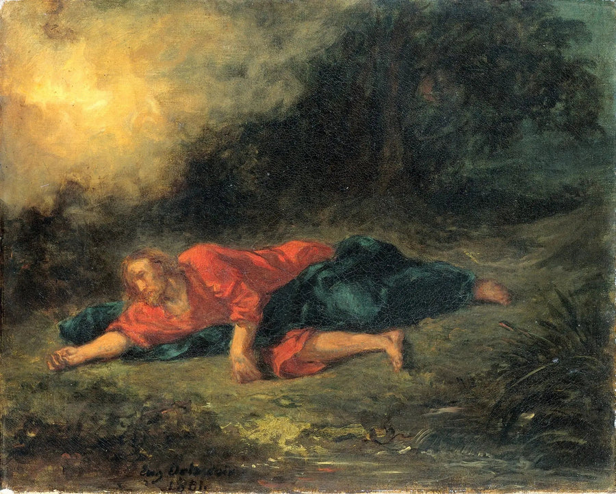 Agonien i haven - Eugène Delacroix