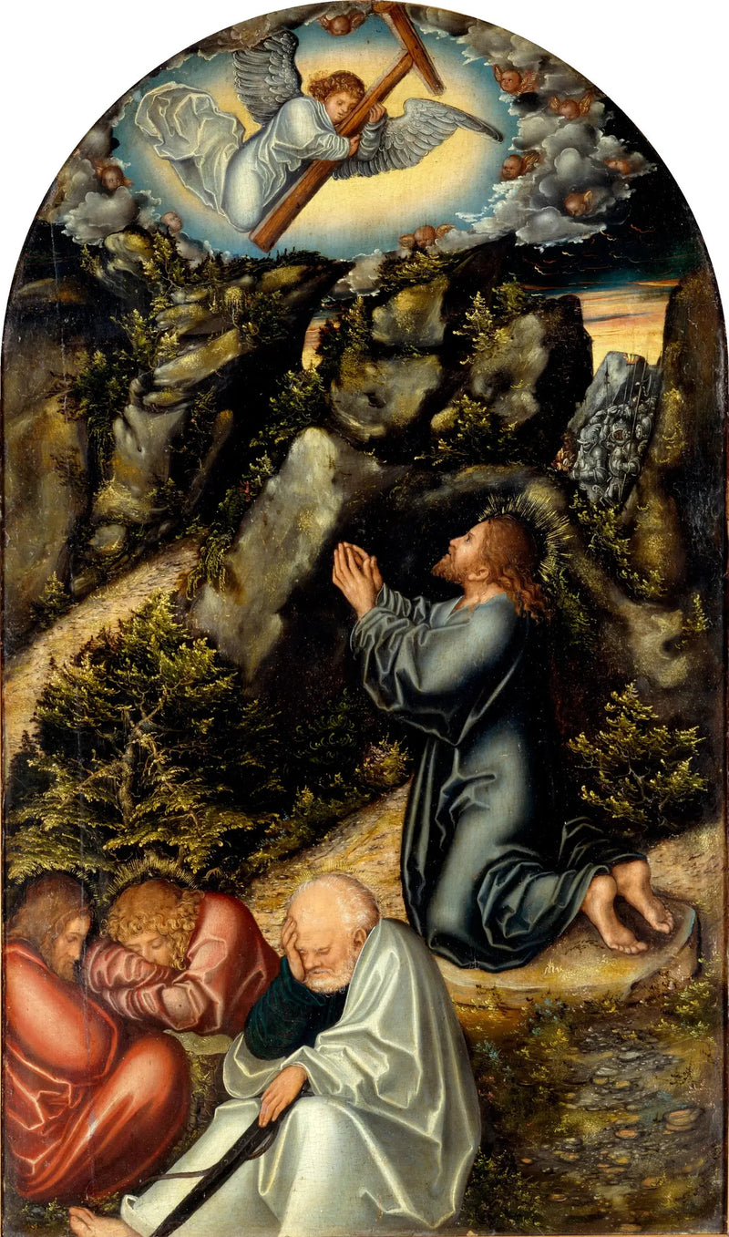 Agonien i haven - Lucas Cranach den Ældre