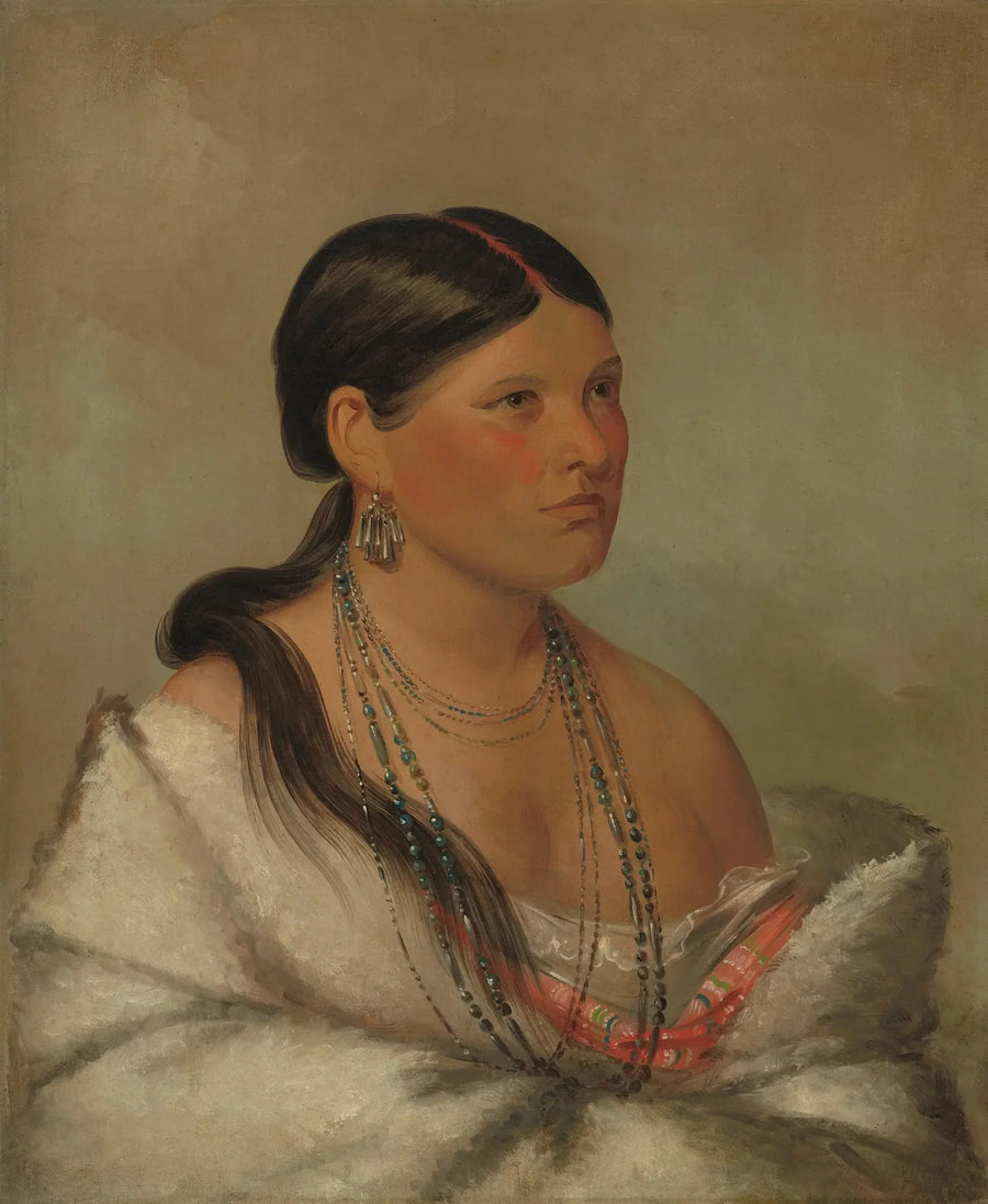 Den kvindelige ørn - Shawano - George Catlin