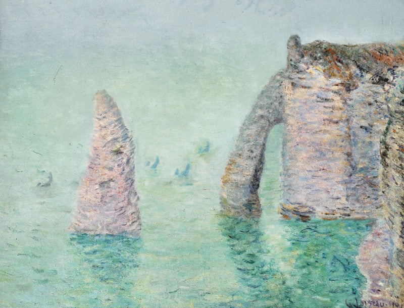 Den spidse nål og den nederste port (Étretat) - Gustave Loiseau