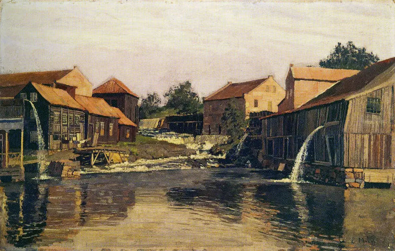 Akerselva ved Nedre Foss - Edvard Munch