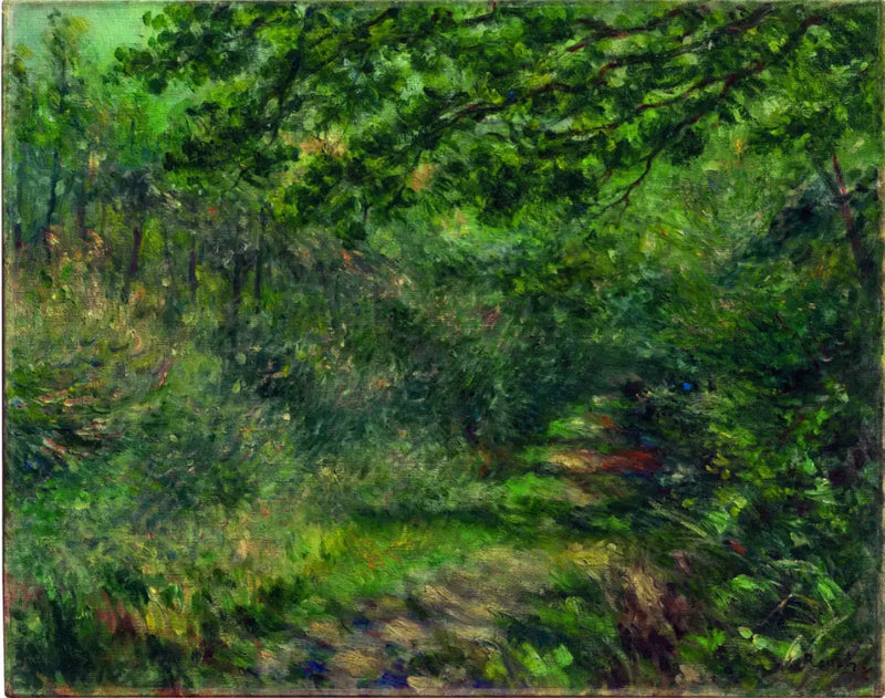 Alléen i skoven - Pierre-Auguste Renoir