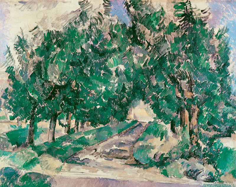 Alléen ved Jas de Bouffan - Paul Cézanne