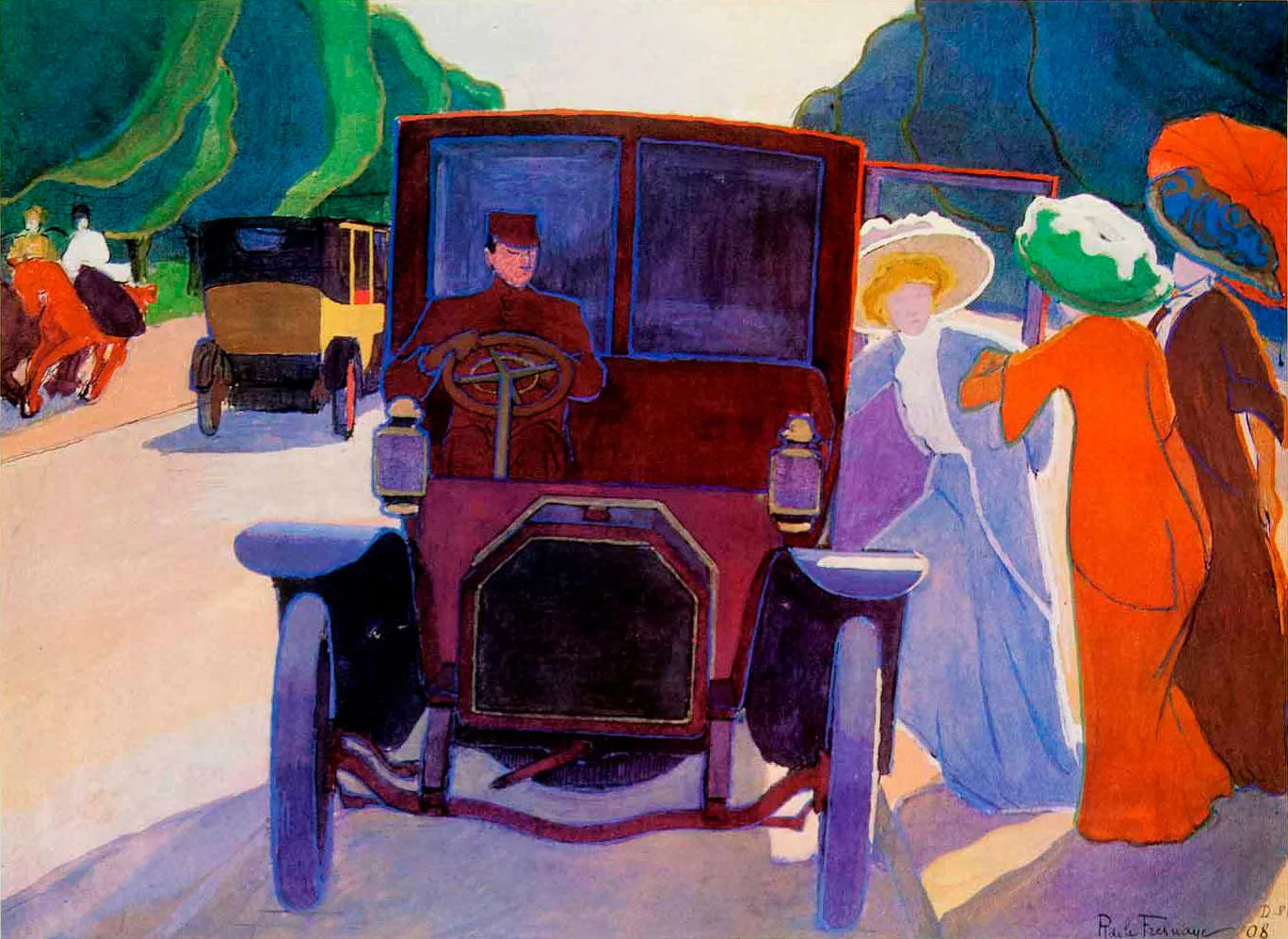 L'Allée des Acacias, au bois de Boulogne - Roger de La Fresnaye image 1 copie de tableau peinte à la main