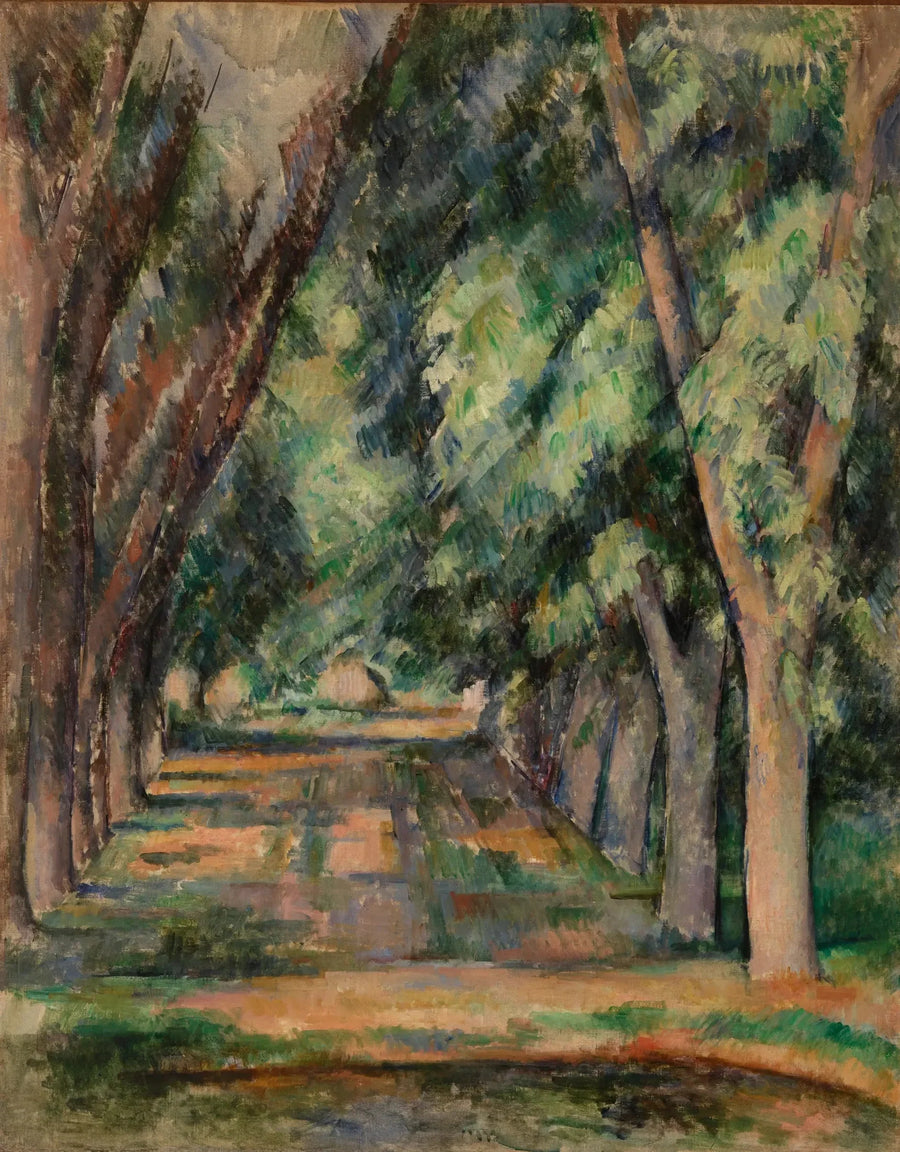 Alléen med kastanjetræer ved Jas de Bouffan - Paul Cézanne