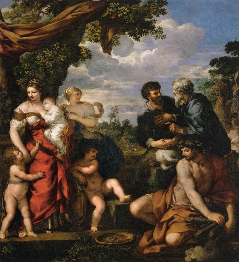 Jacobs og Labans alliance - Pietro da Cortona
