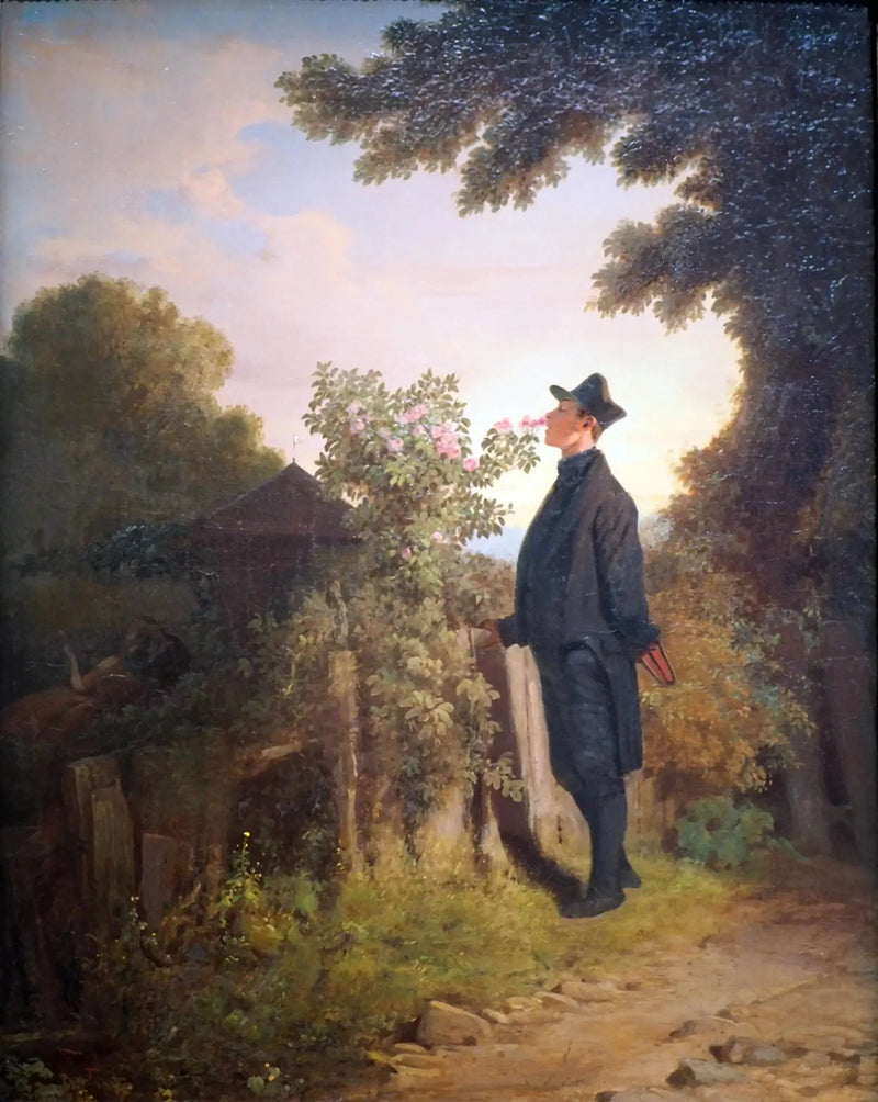 Elskeren af roser - Carl Spitzweg