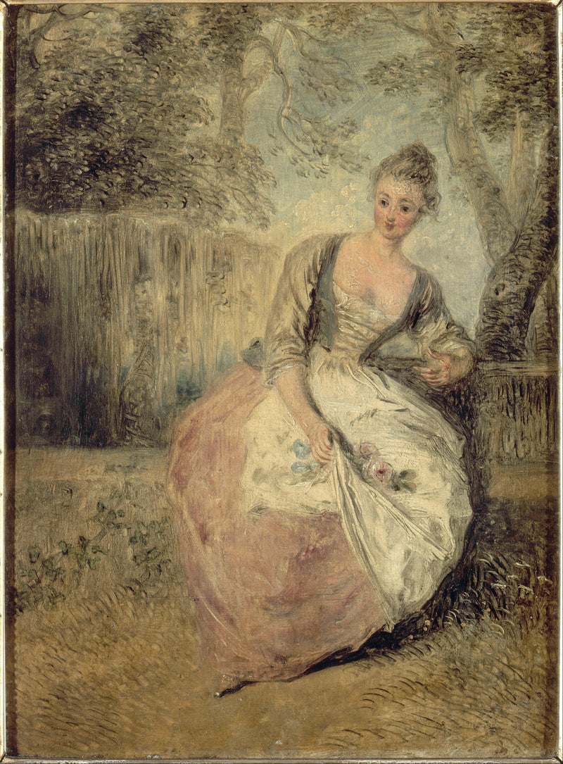 Den bekymrede elsker - Antoine Watteau