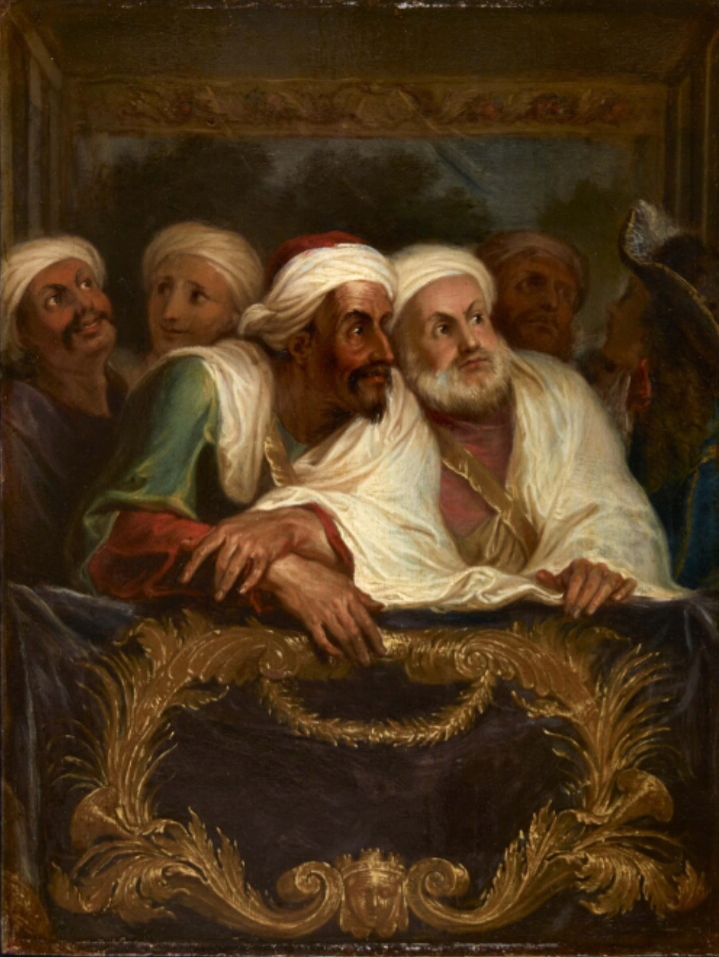 L'ambassadeur du Maroc et sa suite à la Comédie italienne à Paris, février 1682 - Antoine Coypel