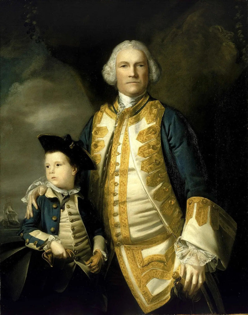 Admiral Francis Holburne, 1704-1771, og hans søn, Sir Francis, 4. baronnet, 1752-1820 - Joshua Reynolds