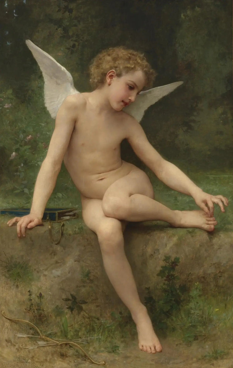 Kærligheden ved tornet - Bouguereau