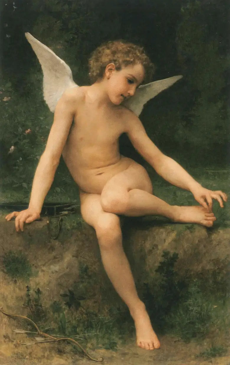 Kærligheden ved tornet - Bouguereau