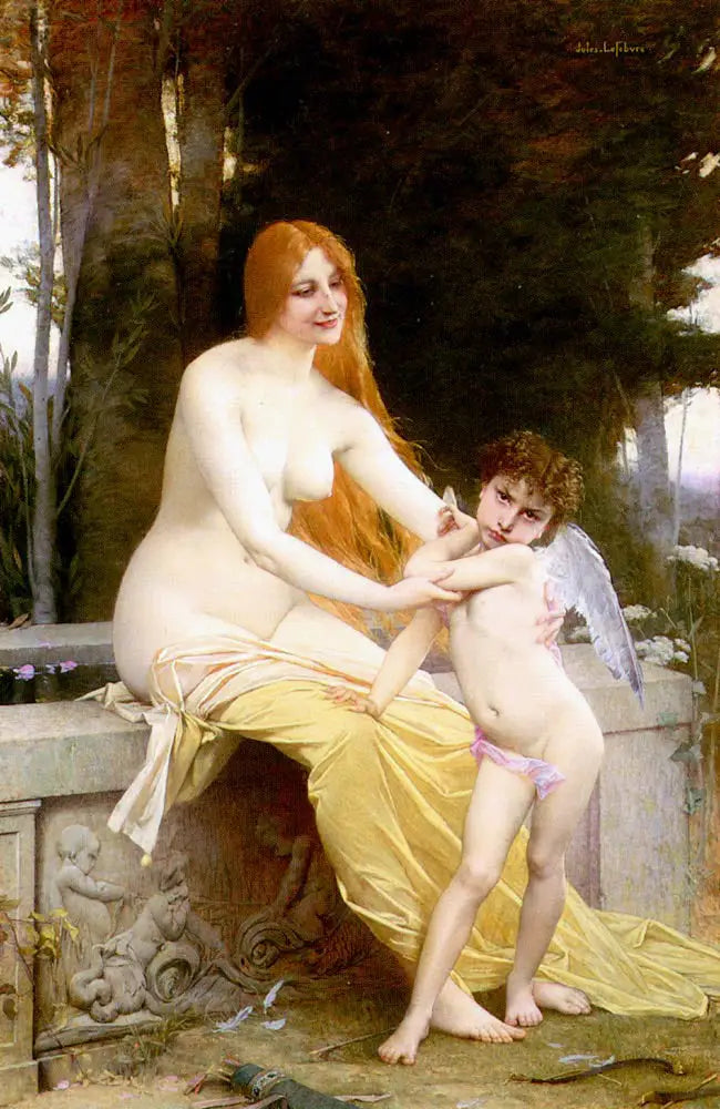 L'amour béni - Jules Lefebvre image 1 reproduction de peinture à l’huile