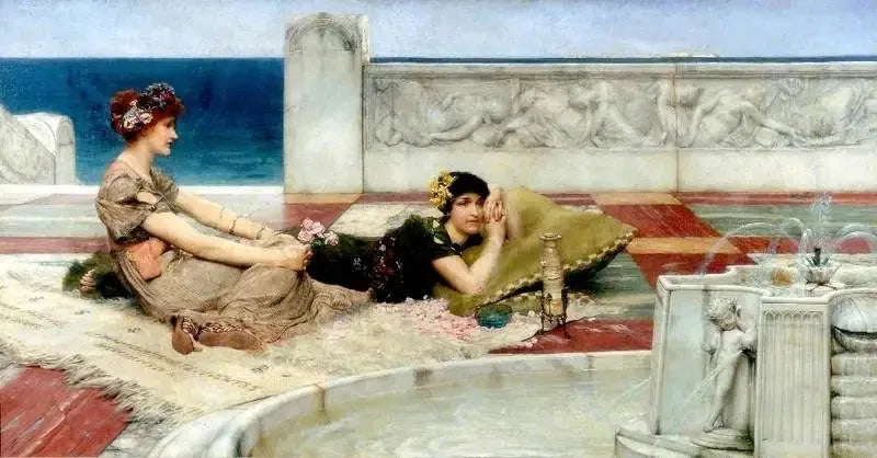 Kærlighed i dovenskab - Lawrence Alma-Tadema