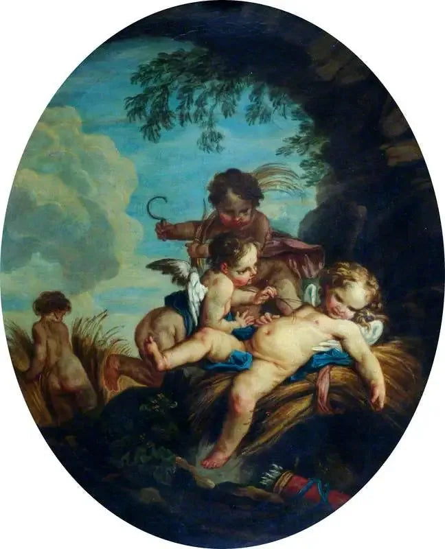 Kærligheds-høster (Cupido høstmand) - François Boucher