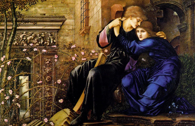 Kærlighed blandt ruinerne - Edward Burne-Jones