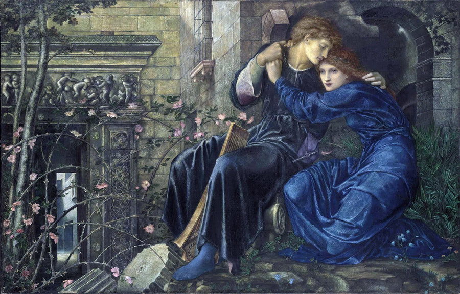 Kærlighed blandt ruinerne - Edward Burne-Jones