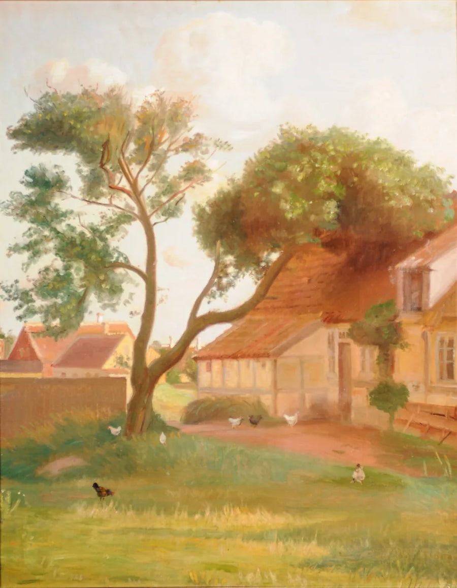 Det gamle bageri i Skagen. -Michael Peter Ancher