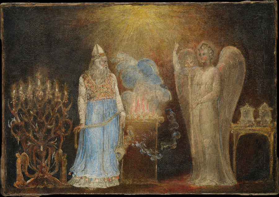 Englen, der dukker op hos Zakarias - William Blake