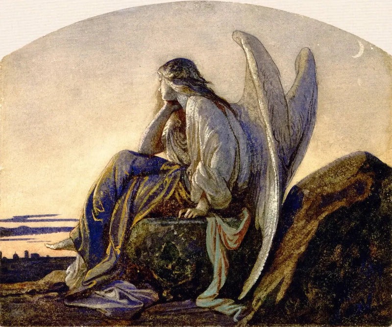 Aftenenglen, der vogter over en by - Alexandre Cabanel