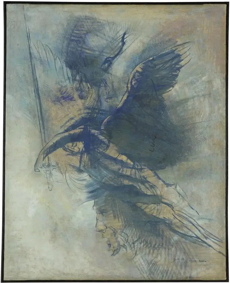 Den krigeriske engel - Odilon Redon