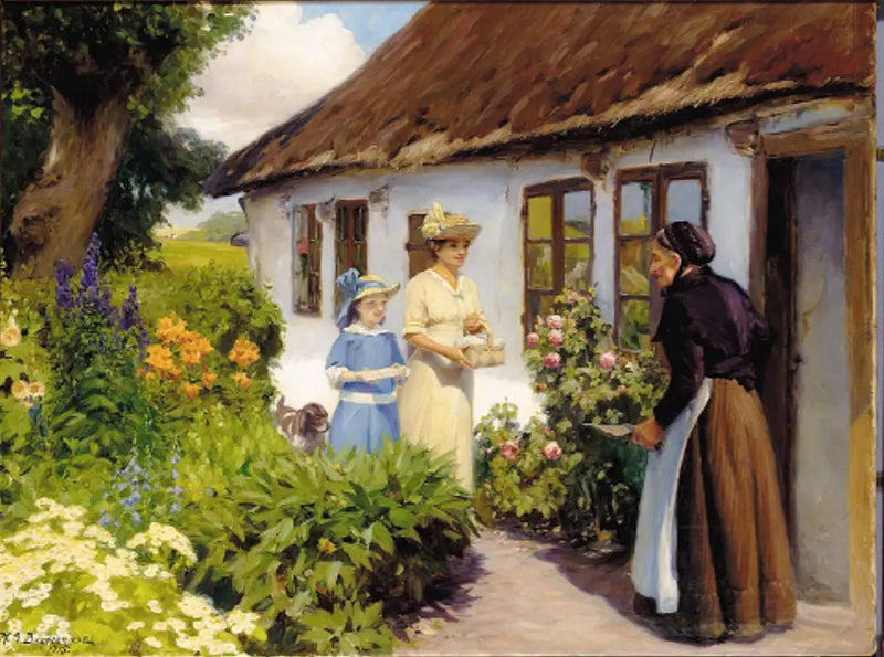 Old Line's fødselsdag. - H. A. Brendekilde