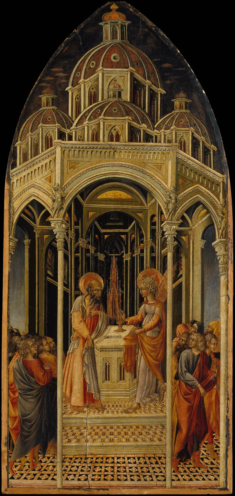 Annonceringen ved Zakarias ; (bagside) Annoncengenglen - Giovanni di Paolo