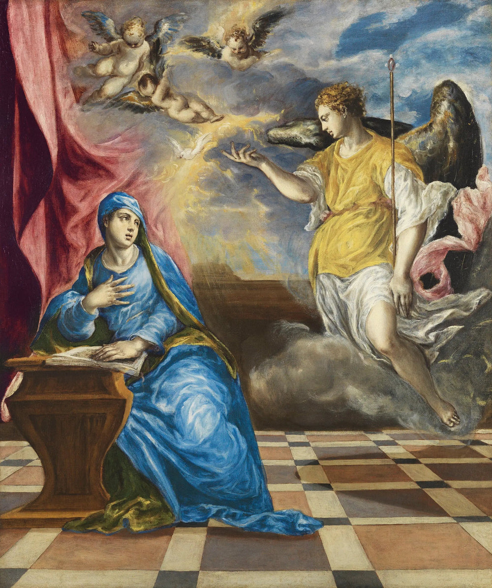L'Annonciation - El Greco image 1 copie peinte à la main à l’huile
