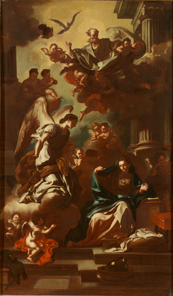 Annoncationen, model til altertavlen i San Rocco-kirken - Francesco Solimena