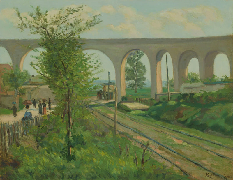 Arcueil-vandledningen overhængende Sceaux jernbanen - Armand Guillaumin
