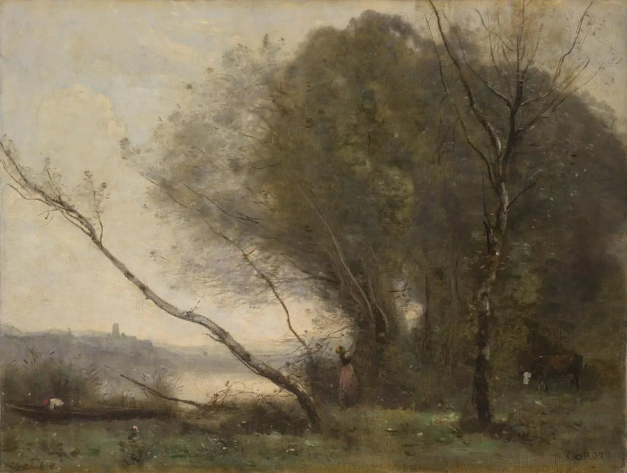 Den bøjede træ - Jean-Baptiste Camille Corot