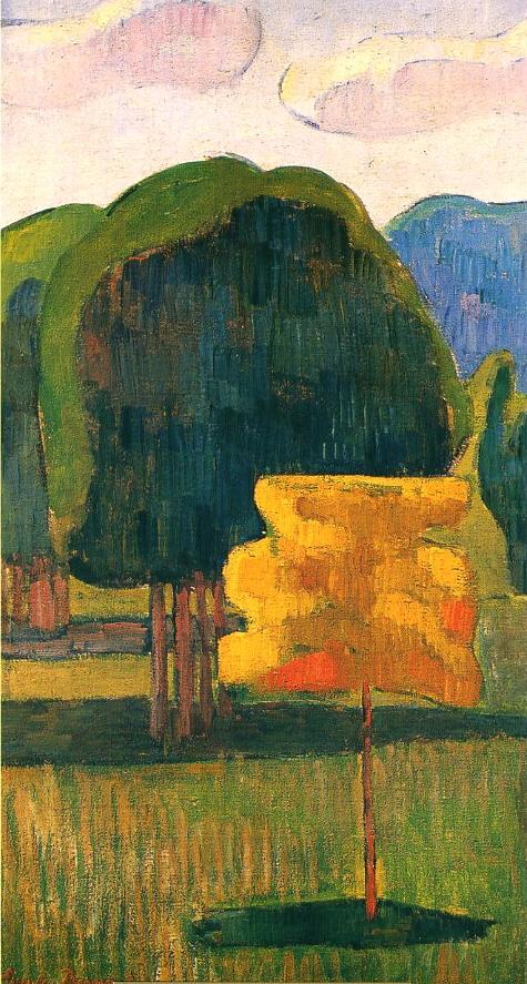 Den gule træ - Émile Bernard