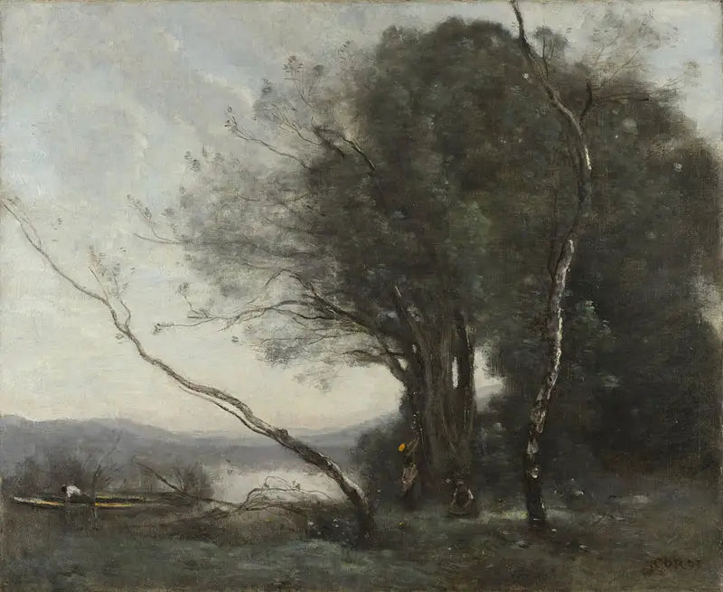 Den skæve træ - Jean-Baptiste Camille Corot