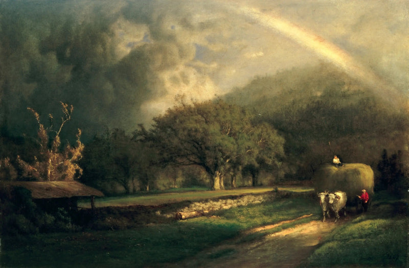 Regnbuen i Berkshire-bakkerne - George Inness