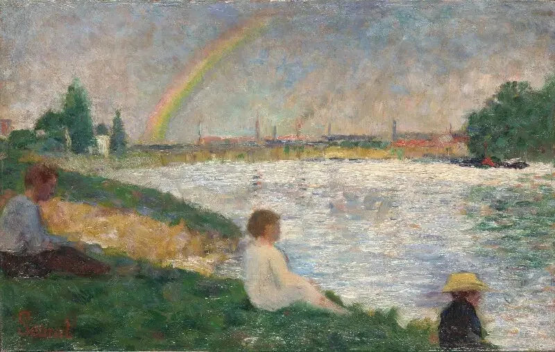 Regnbuen: Studie til «Badende i Asnières» - Georges Seurat