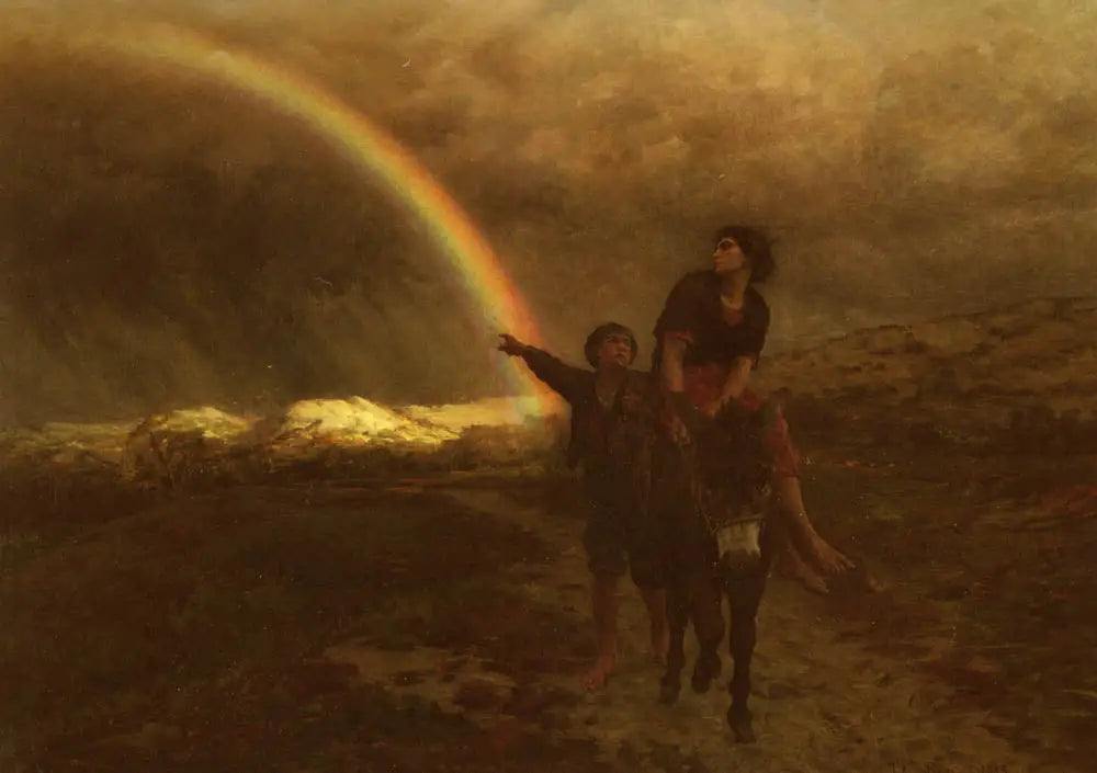 L'Arc-en-ciel - Jules Breton image 1 tableau peint à l’huile sur toile