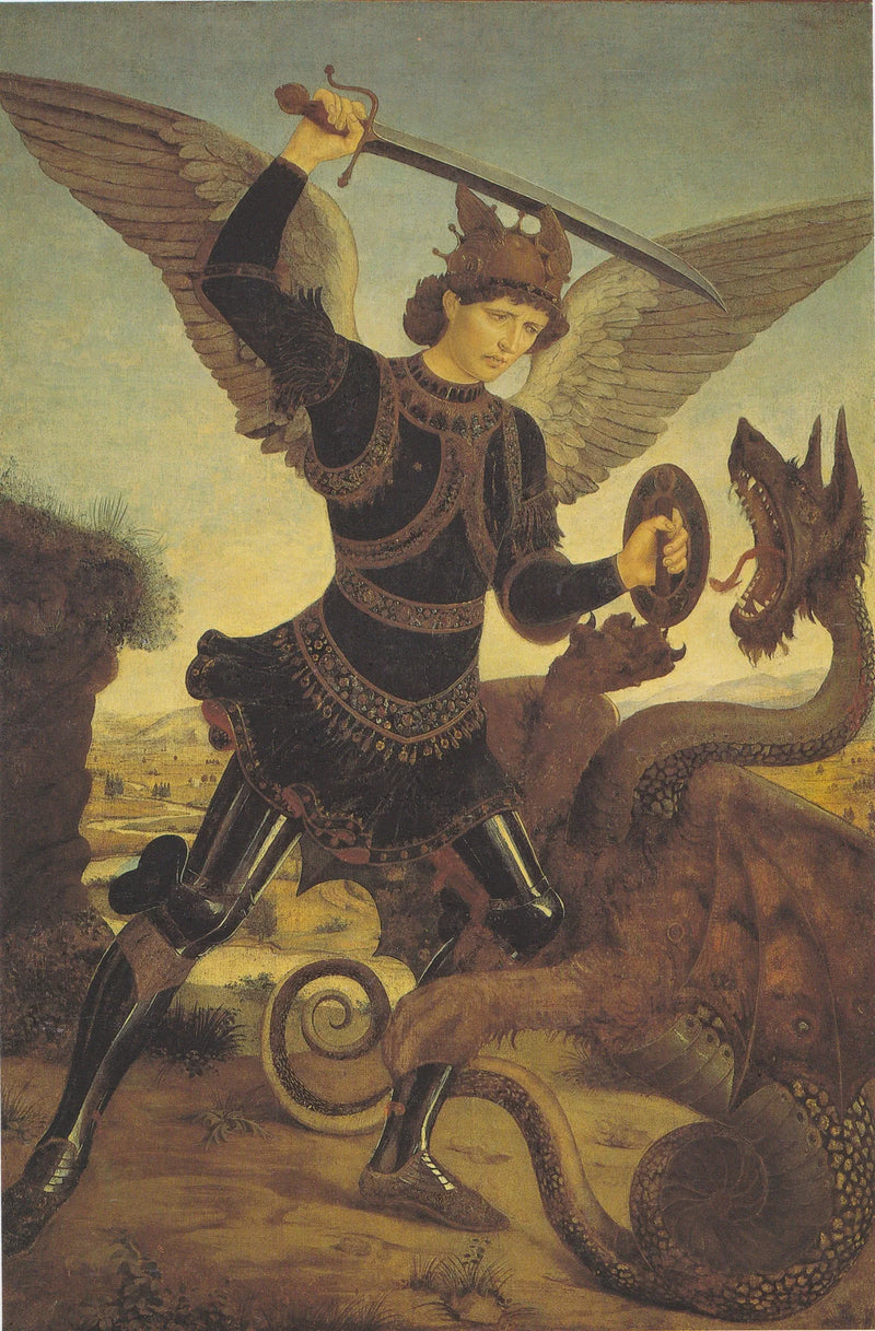 Arkangelen Mikael og dragen - Cosimo Tura
