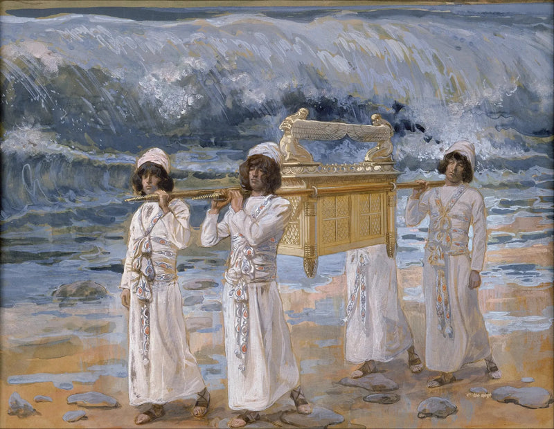 Arken krydser Jordanfloden - James Tissot