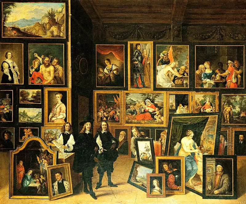 L'Archiduc Léopold-Guillaume dans sa galerie à Bruxelles - David Teniers den unge